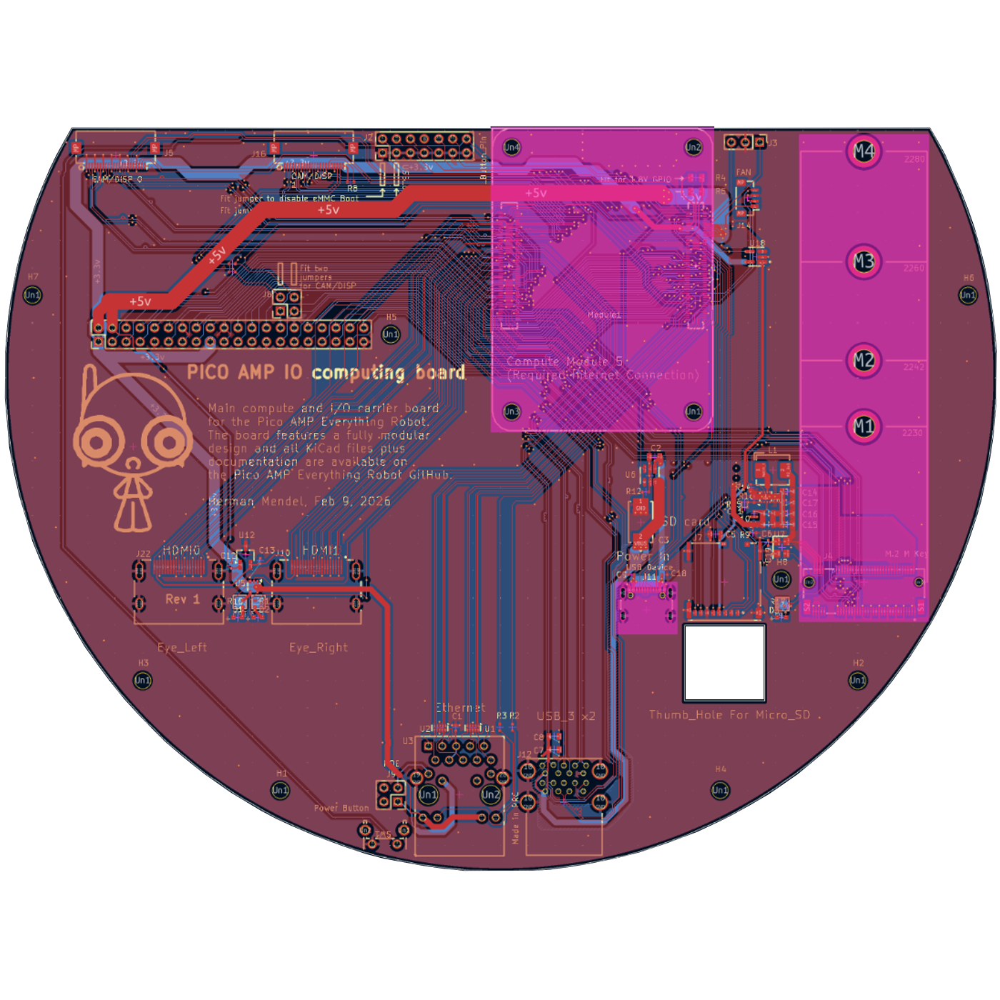 PicoAmp PCB layout